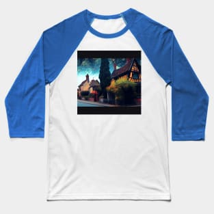 Starry Night Over Godric's Hollow Baseball T-Shirt